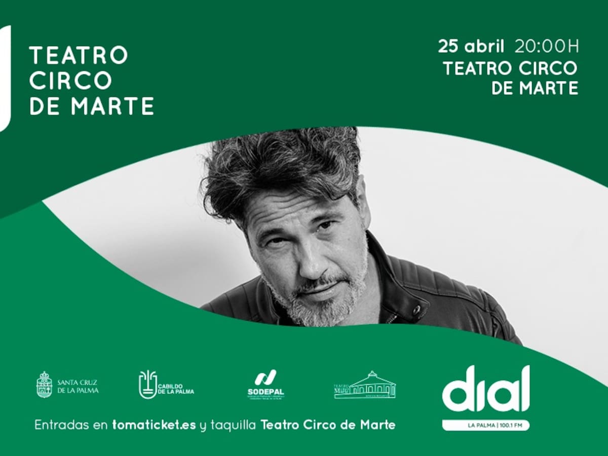 La Palma se prepara para el concierto de David DeMaría en el Teatro Circo de Marte