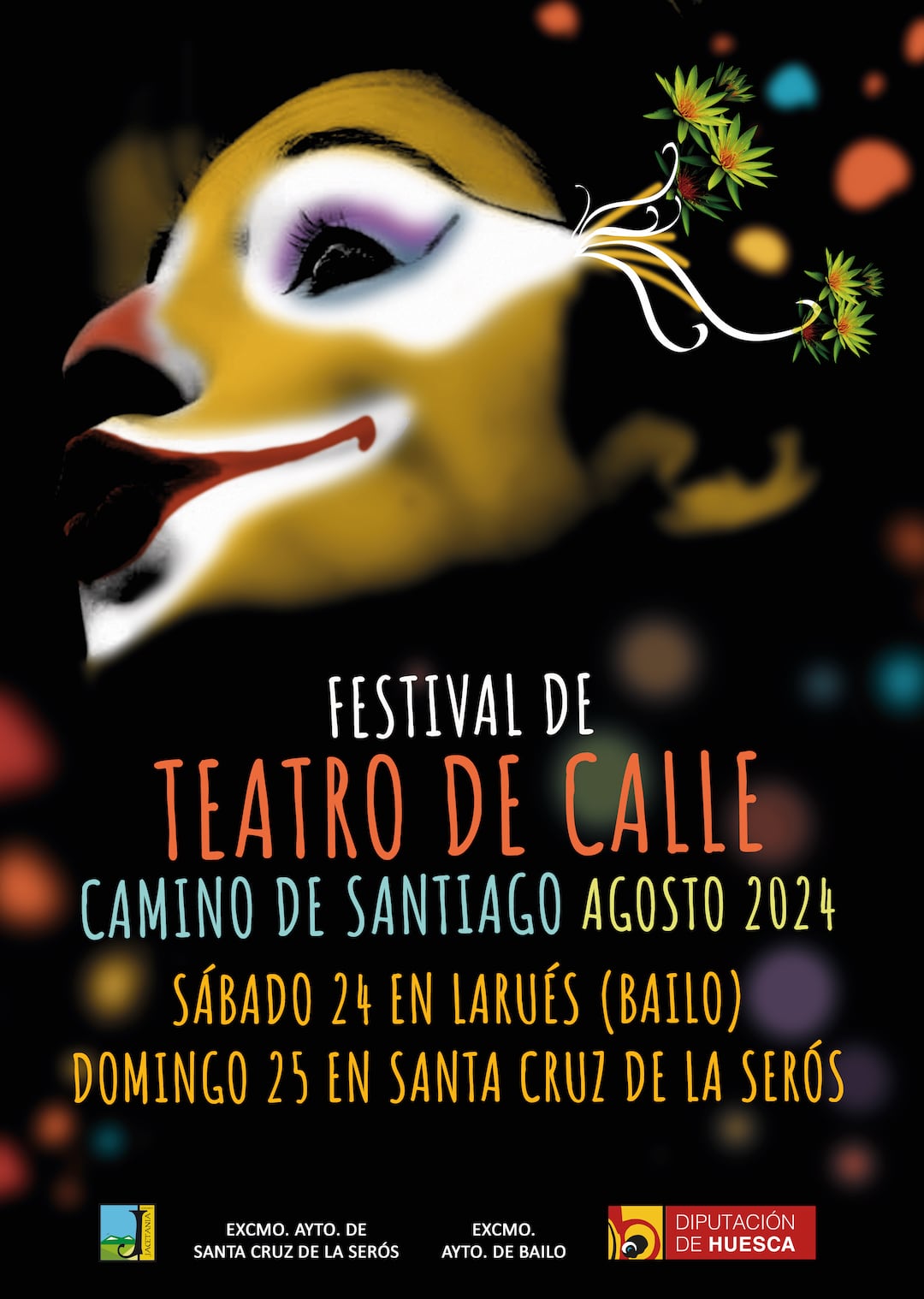 Cartel Festival de Teatro en la Calle Camino de Santiago en la Jacetania