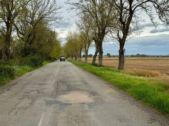 Carretera que une Selgua y Castejón del Puente. Foto: Ayuntamiento de Monzón