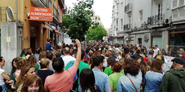 Concentración en la calle Peña Herbosa