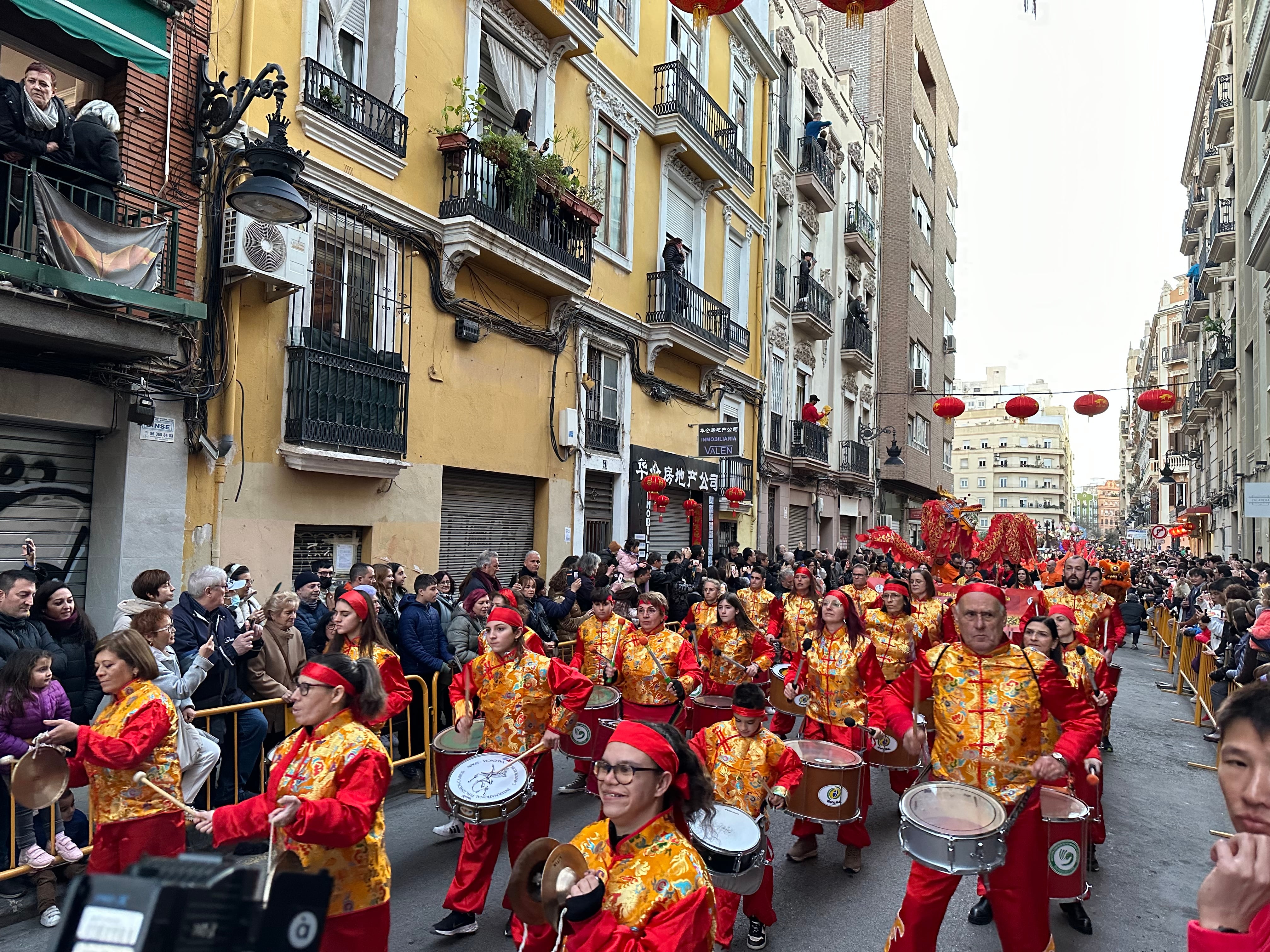 Cabalgata en València por el año nuevo chino de este 2023.