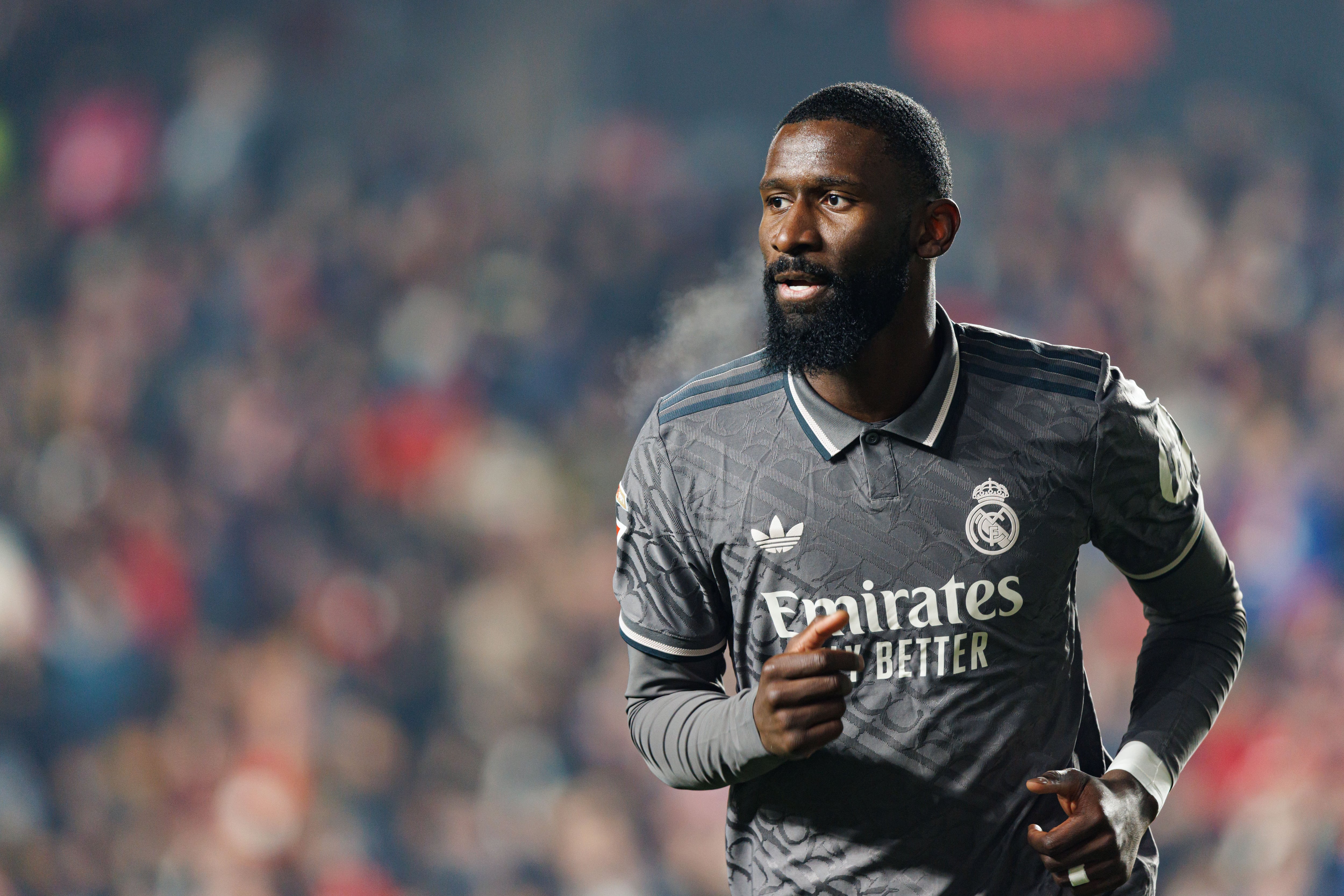 Antonio Rüdiger, durante el partido de LaLiga ante el Rayo Vallecano