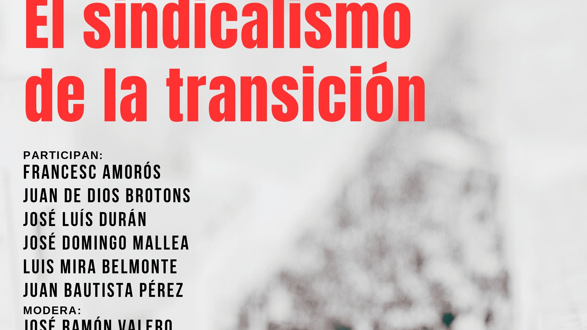 Homenaje a las personas que lucharon por lo derechos de los trabajadores en la comarca, organizado por la UA