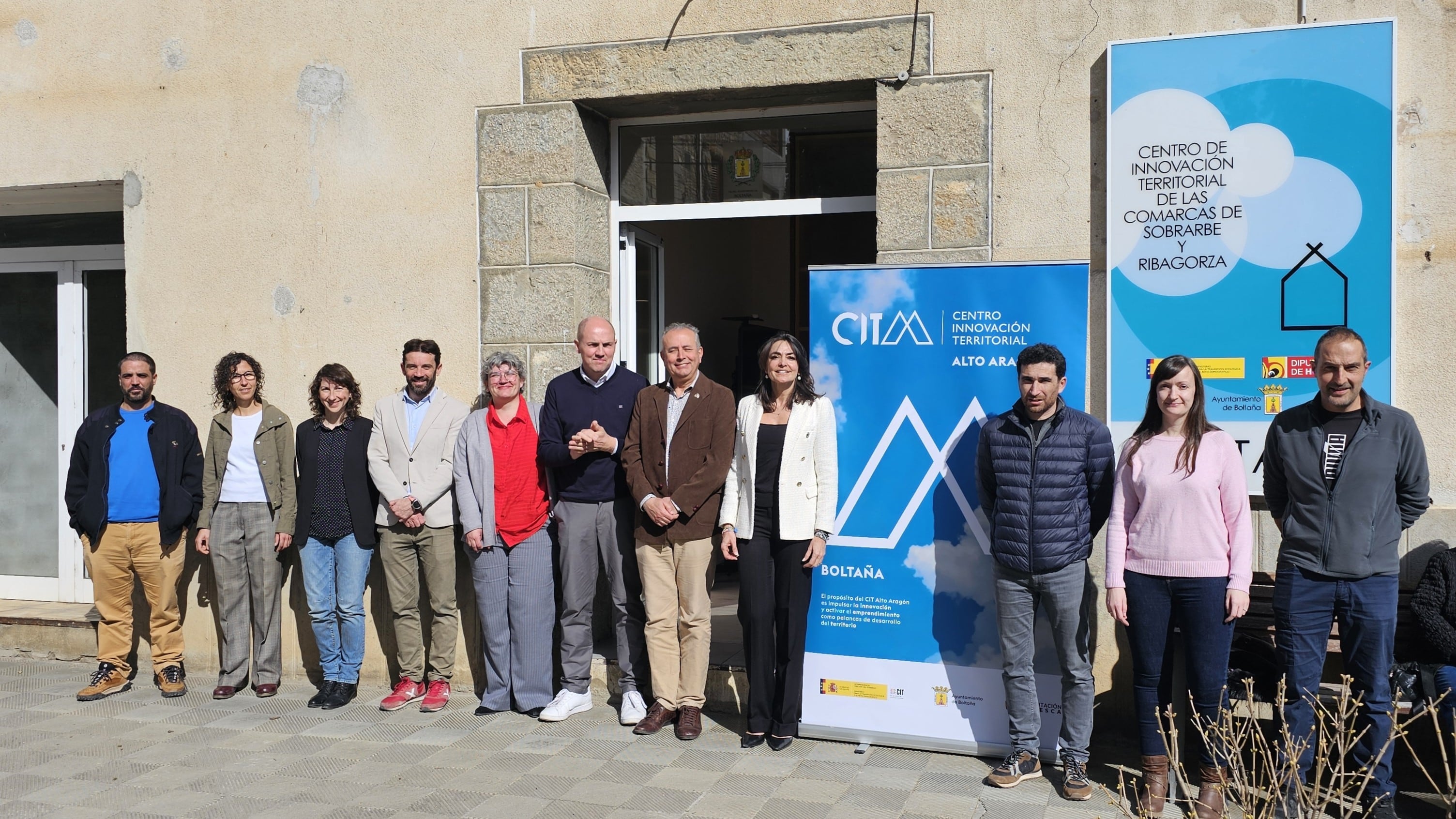 Imagen de grupo CIT Alto Aragón en Boltaña. Foto: DPH