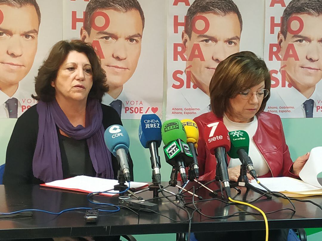 Carmen Collado, teniente de alcaldesa, junto a Maite Silva, secretaria de Igualdad
