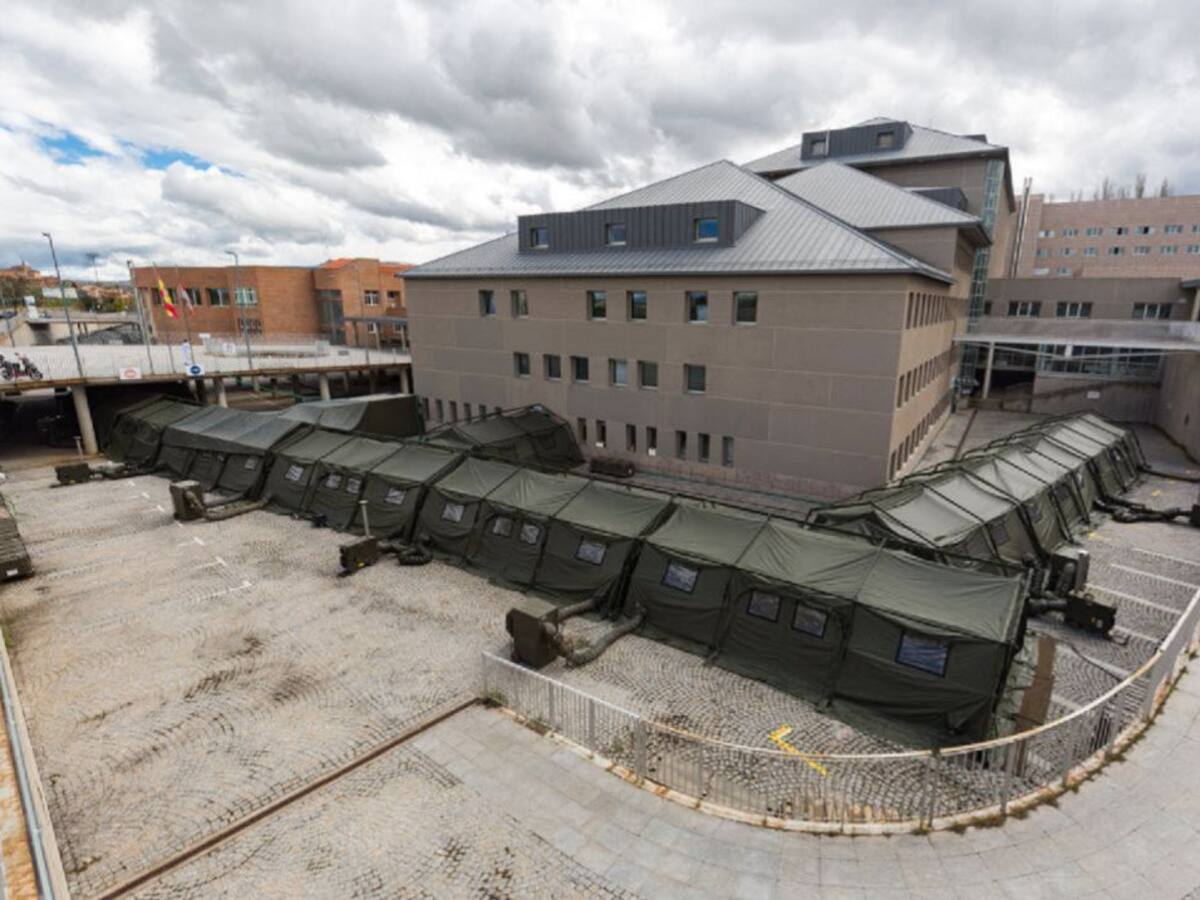 Defensa desmontará este sábado el hospital de campaña instalado en el parking del Hospital de Segovia