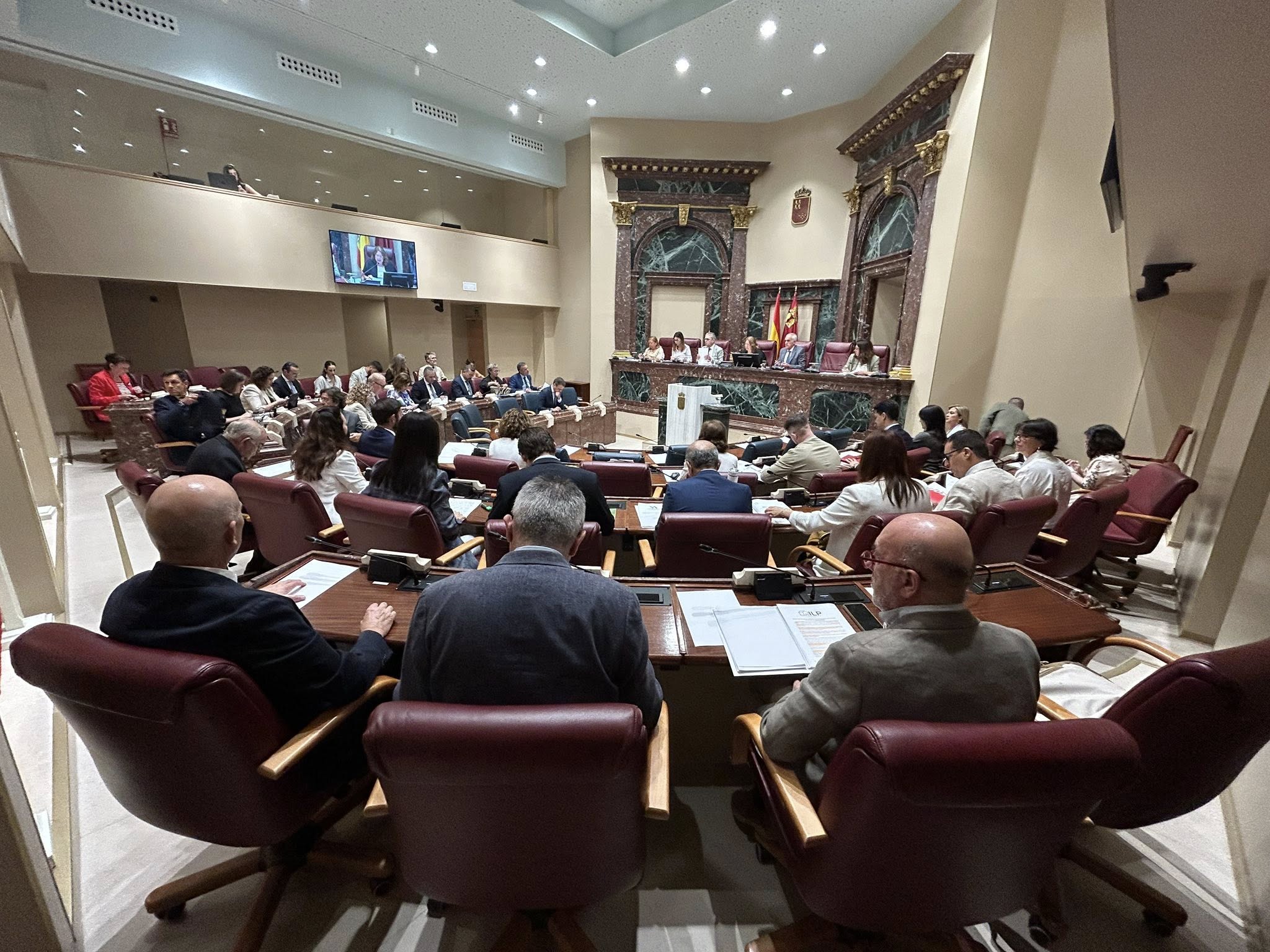 Pleno en la Asamblea Regional de Murcia
