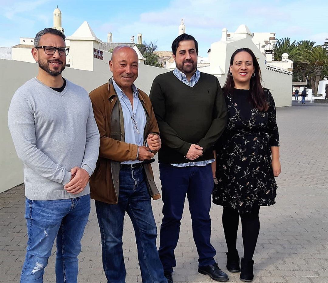 Concejales de CC en el Ayuntamiento de San Bartolomé.
