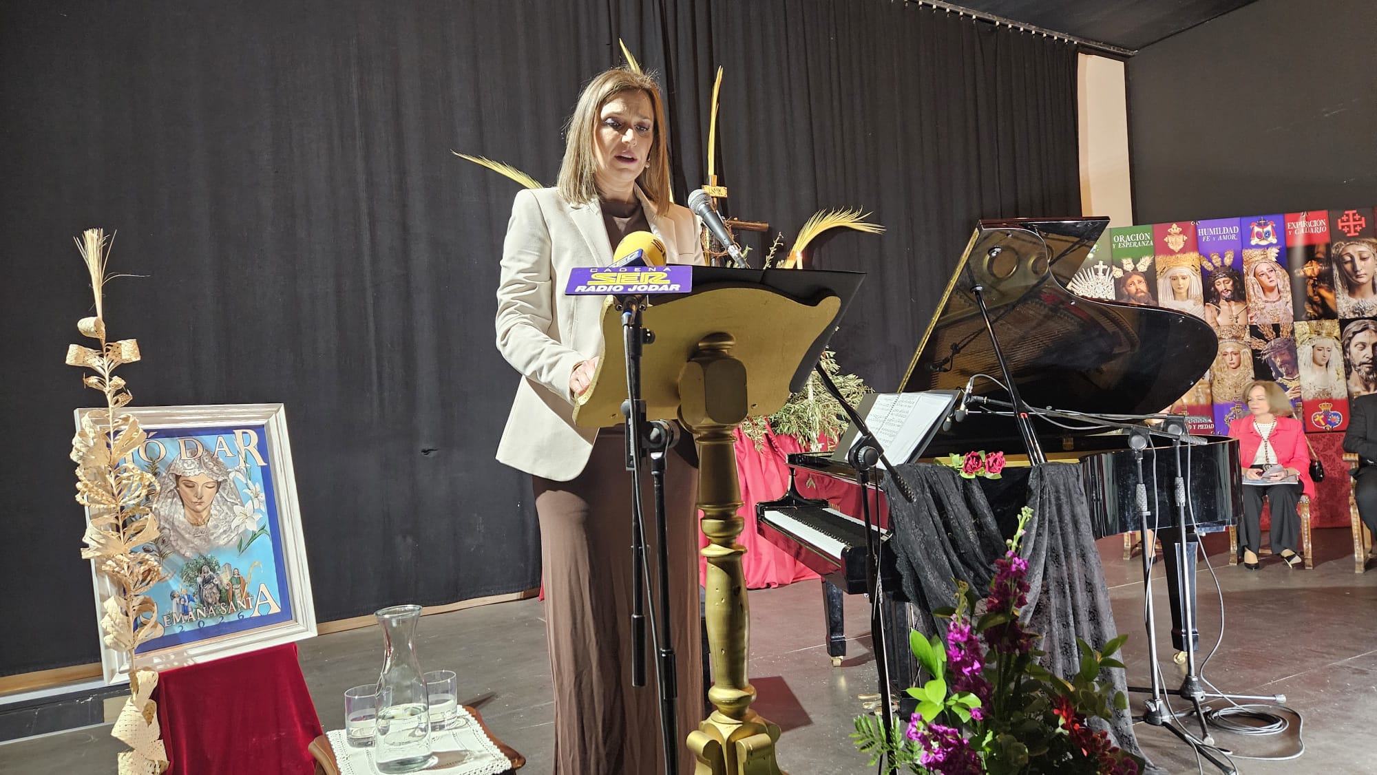 La pregonera de 2025, Justi Moreno López, ejerció de presentadora de la pregonera 2026