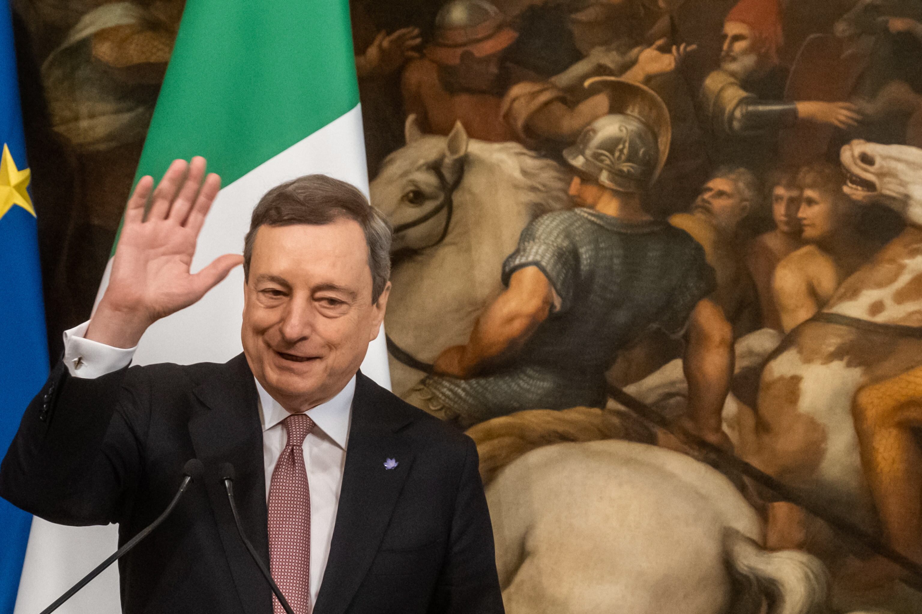 El primer ministro de Italia, Mario Draghi.