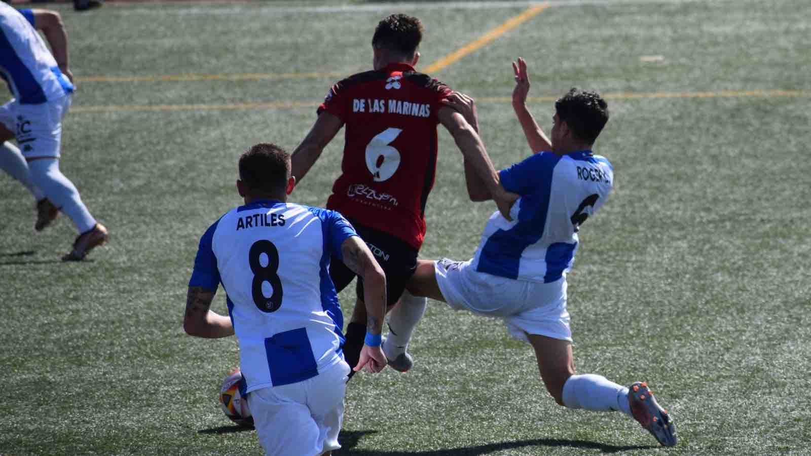 Imagen del partido jugado ayer en Sant Francesc