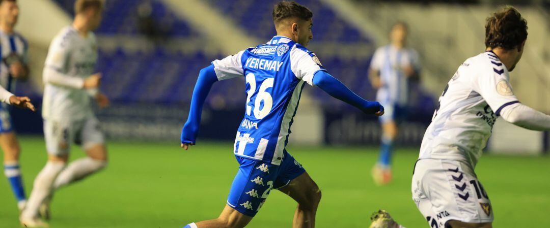 Yeremay en el partido frente al UCAM Murcia