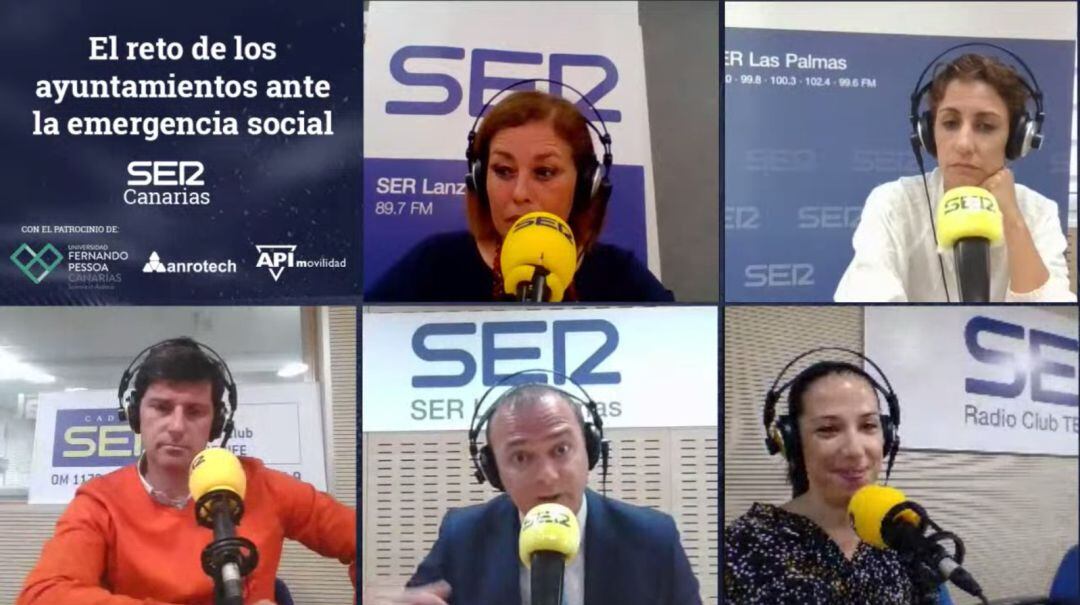 Momento del encuentro virtual entre los alcaldes