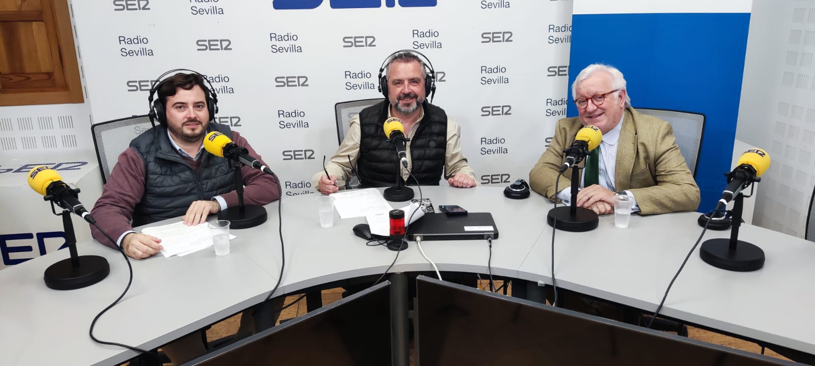 De izquierda a derecha, José Manuel Peña, Paco García y Pepe Cristóbal