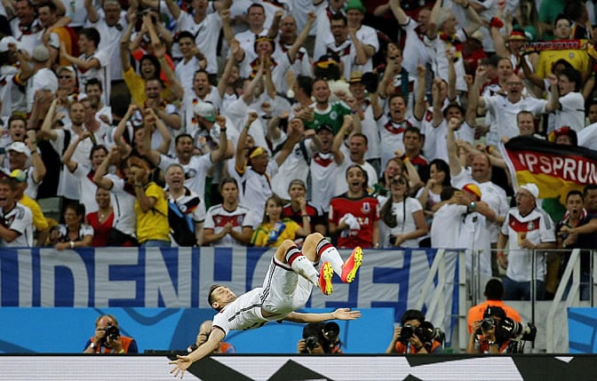 Klose celebra su gol ante Ghana