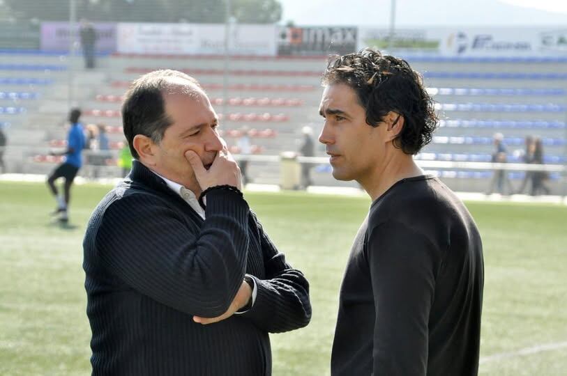 Filippo Vito di Pierro (I) y Fran Ruiz Casares, entrenadores del Eldense en 2017