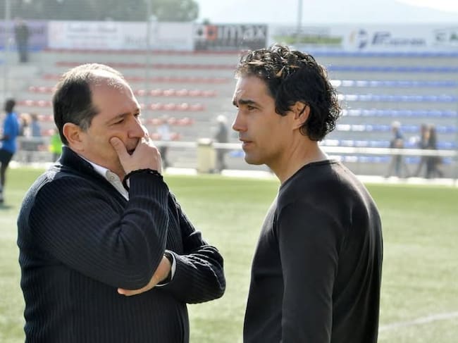 Filippo Vito di Pierro (I) y Fran Ruiz Casares, entrenadores del Eldense en 2017