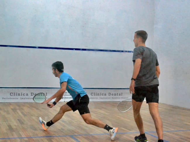 Un instante de la final entre el gallego Pascal Gómez y el madrileño Sergio García