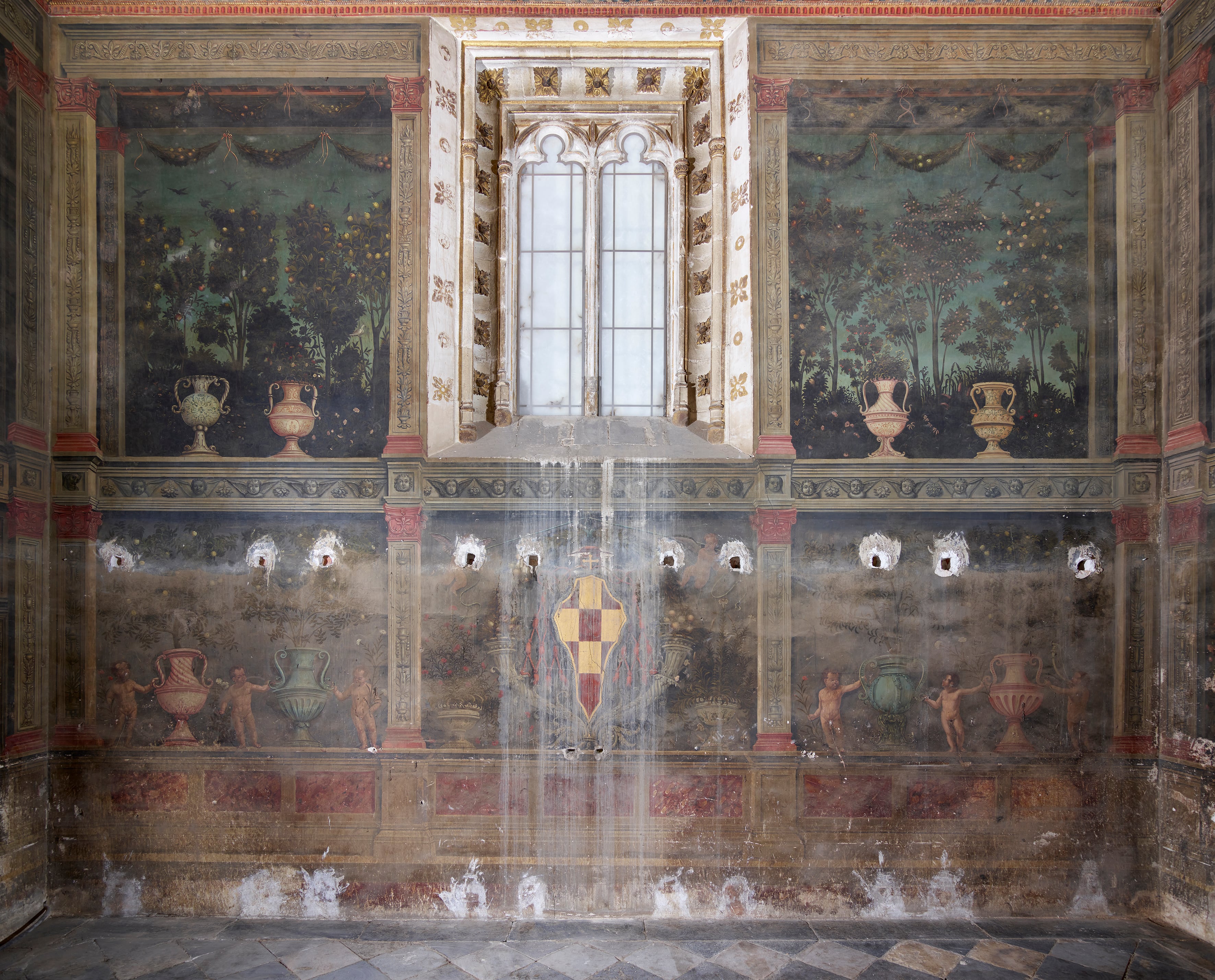 Pinturas descubiertas durante la restauración de una de las zonas de la Catedral Primada de Toledo