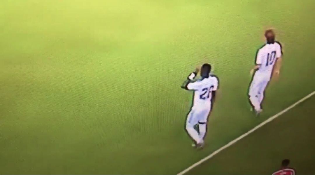 Vinicius y Modric, en el segundo gol del Atlético