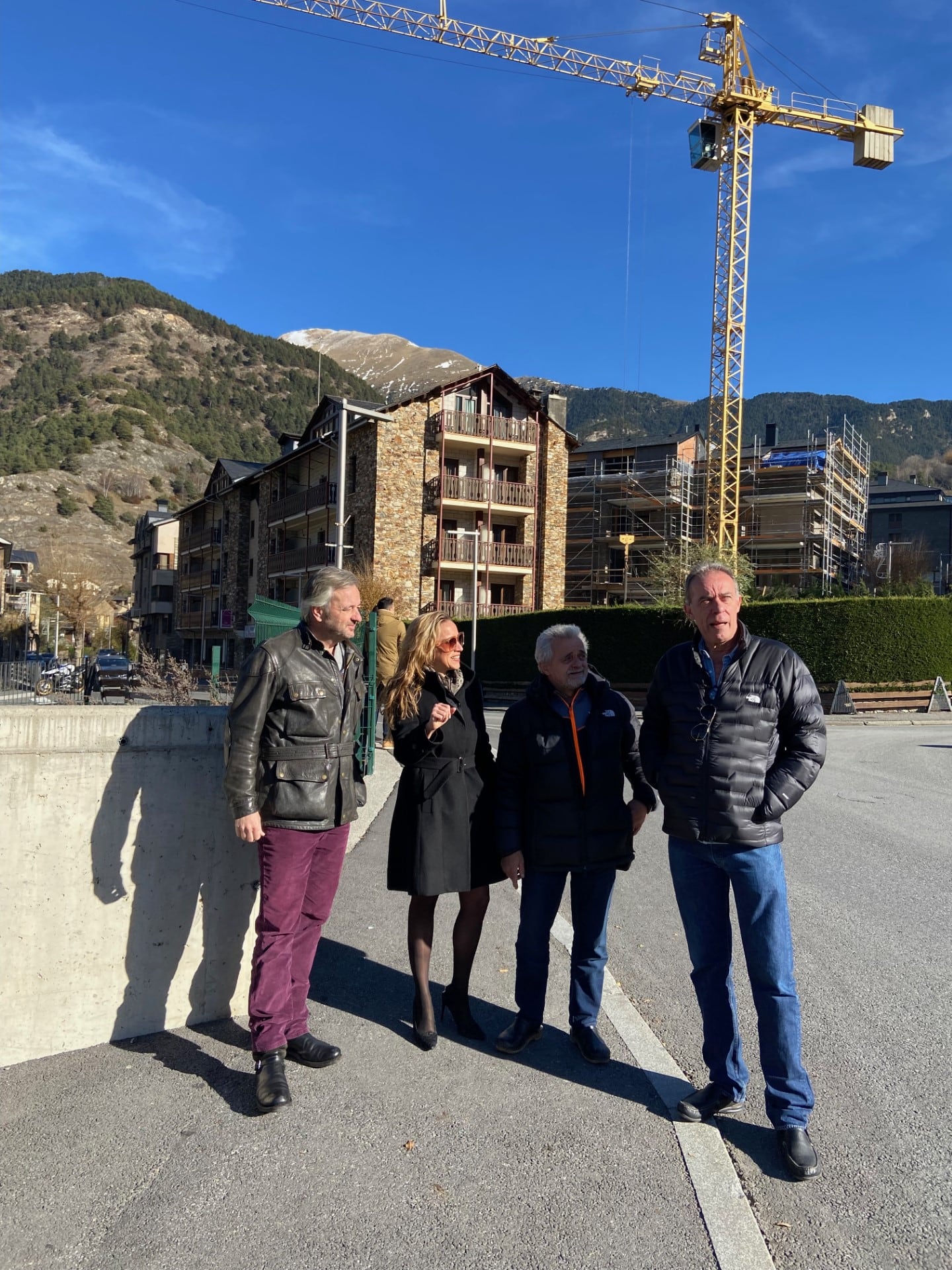 Els integrants d'Units per Ordino durant l'acte d'avui.