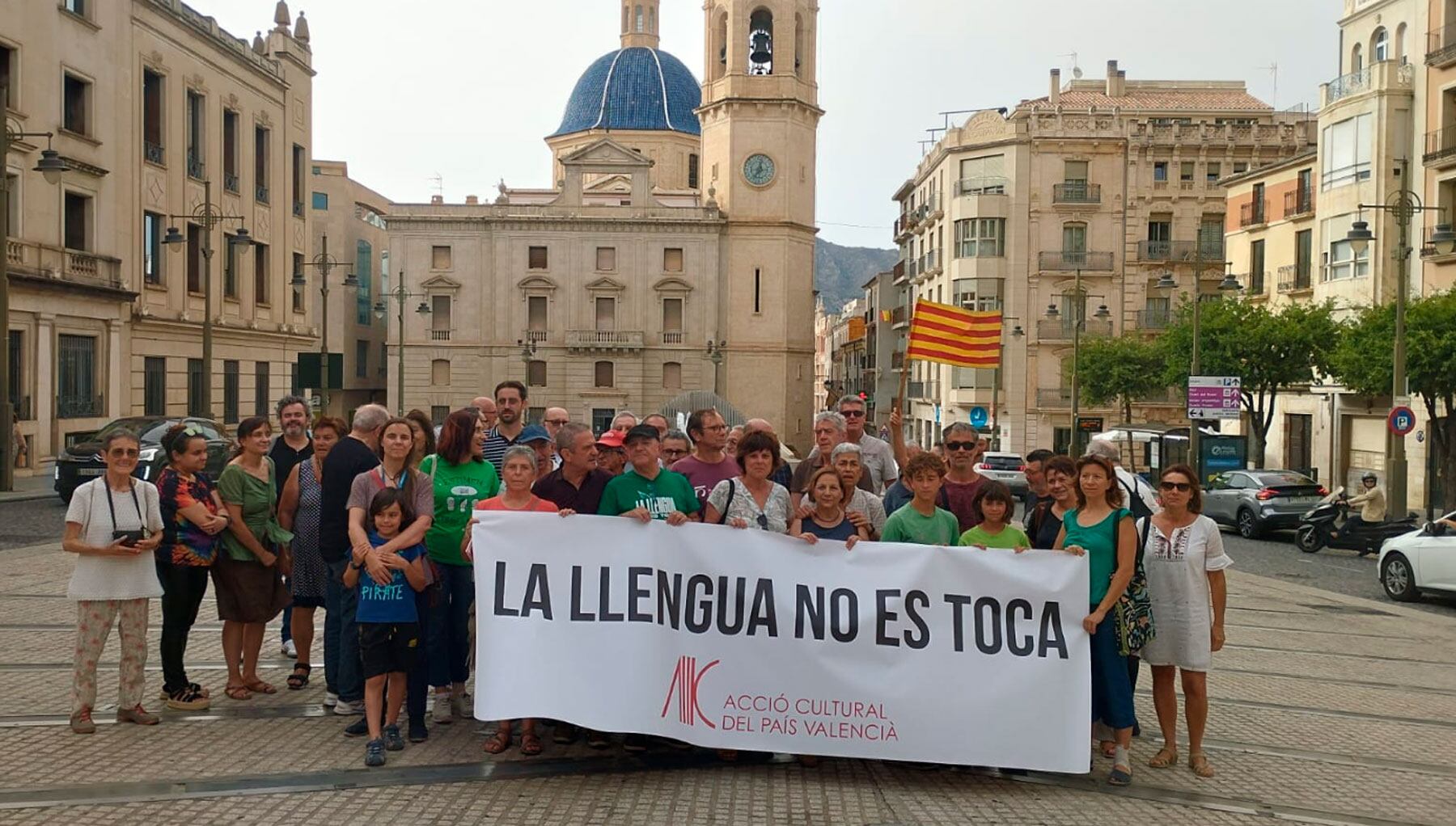 Una de les protestes va tindre lloc a Alcoi