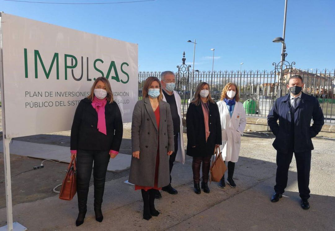 Visita a las obras del centro de salud de Los Marqueses.