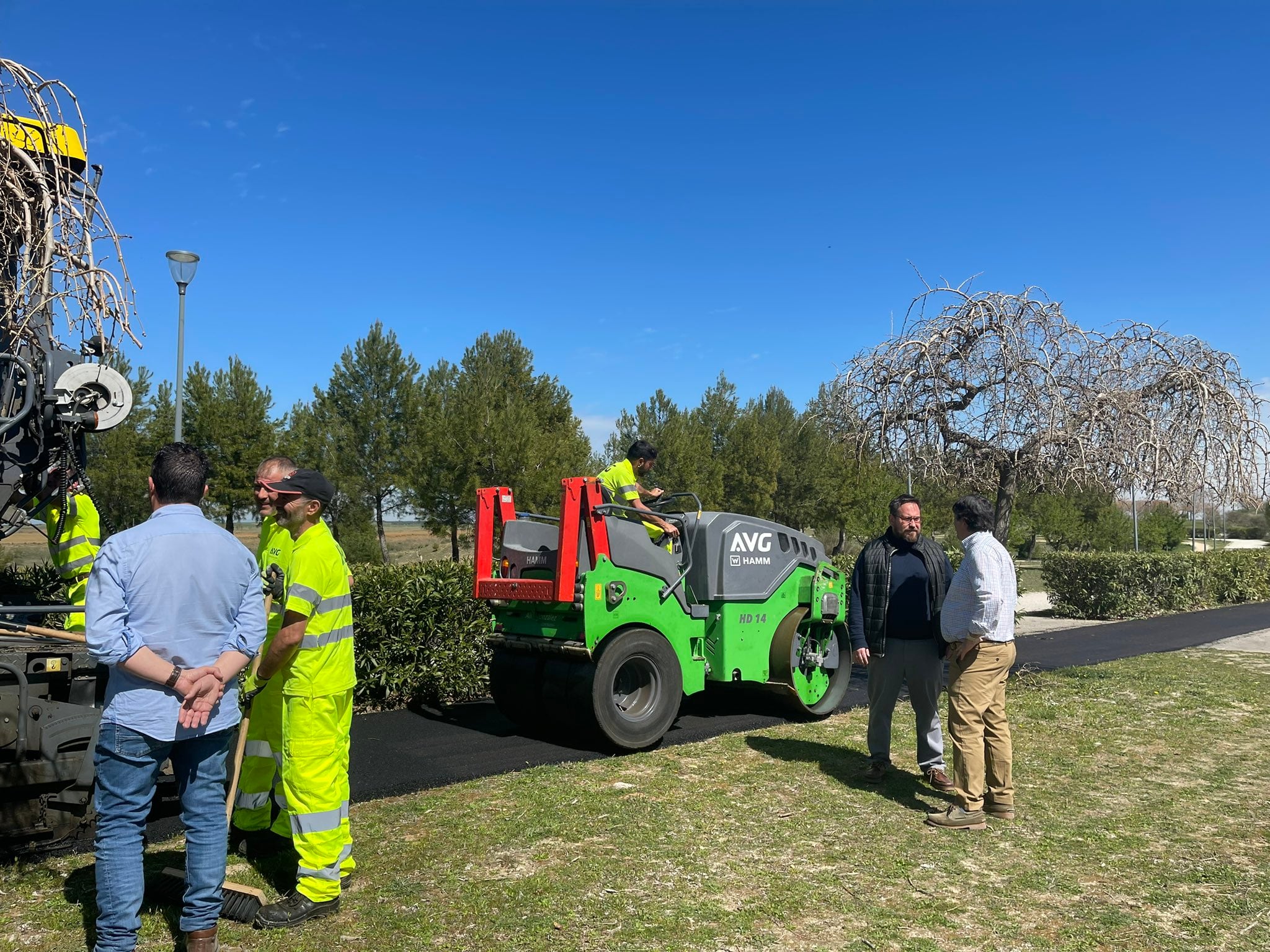 Comienza la renovación del carril bici de Paracuellos de Jarama