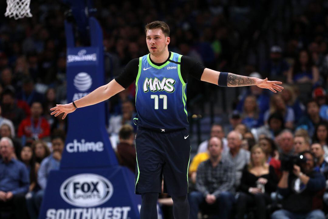 Doncic, durante el partido contra los San Antonio Spurs. 