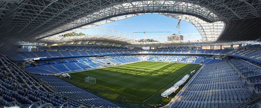 Anoeta estará así de vació para recibir al Nápoles en Europa