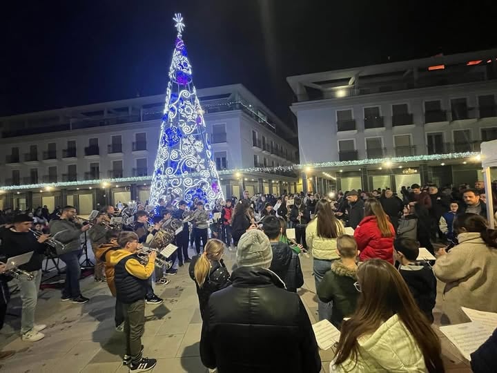 Navidad en la Plaza Mayor de Sax. Archivo