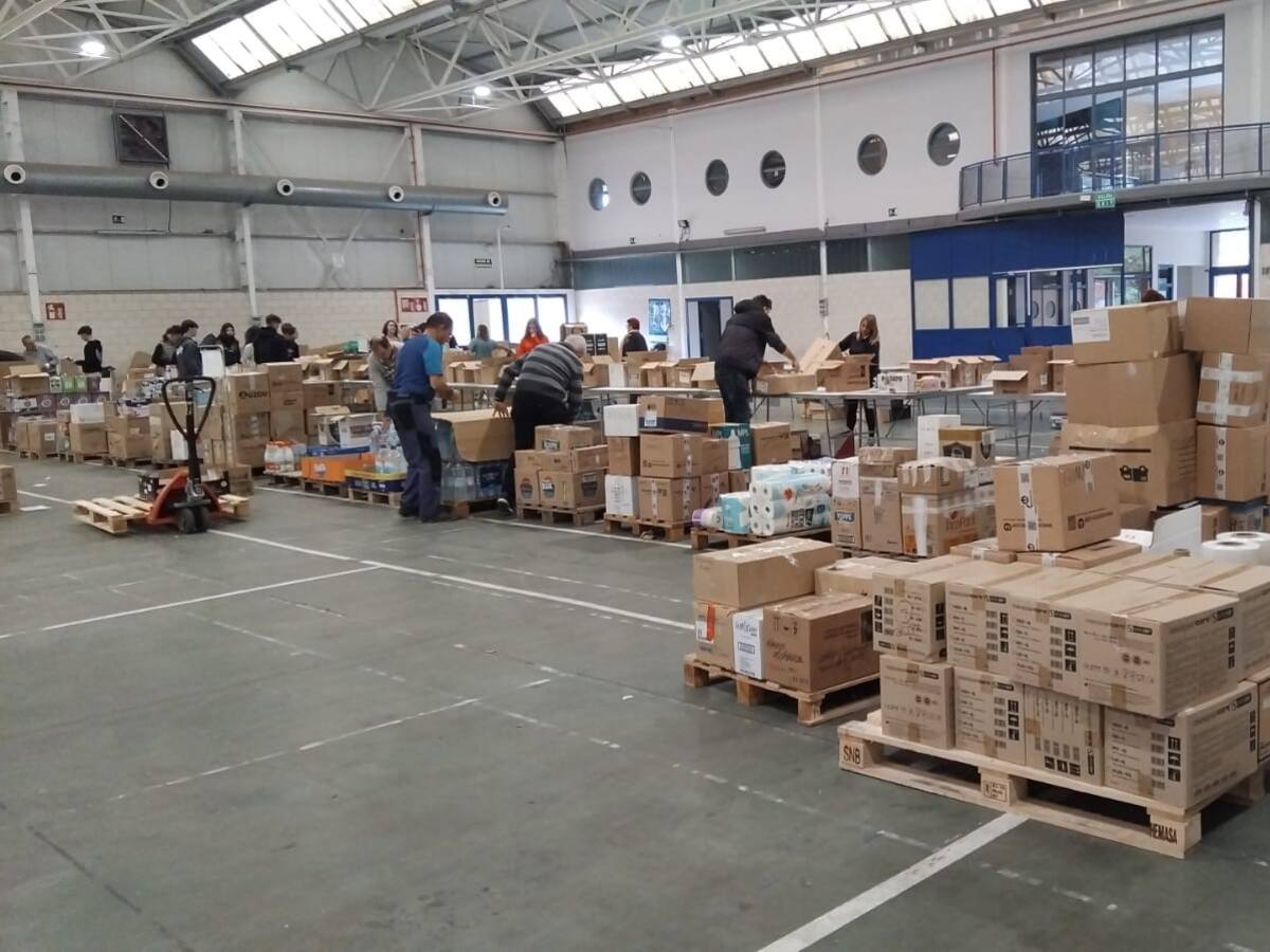 Barbastro recoge 50 toneladas de alimentos y materiales para los afectados por la DANA en Valencia