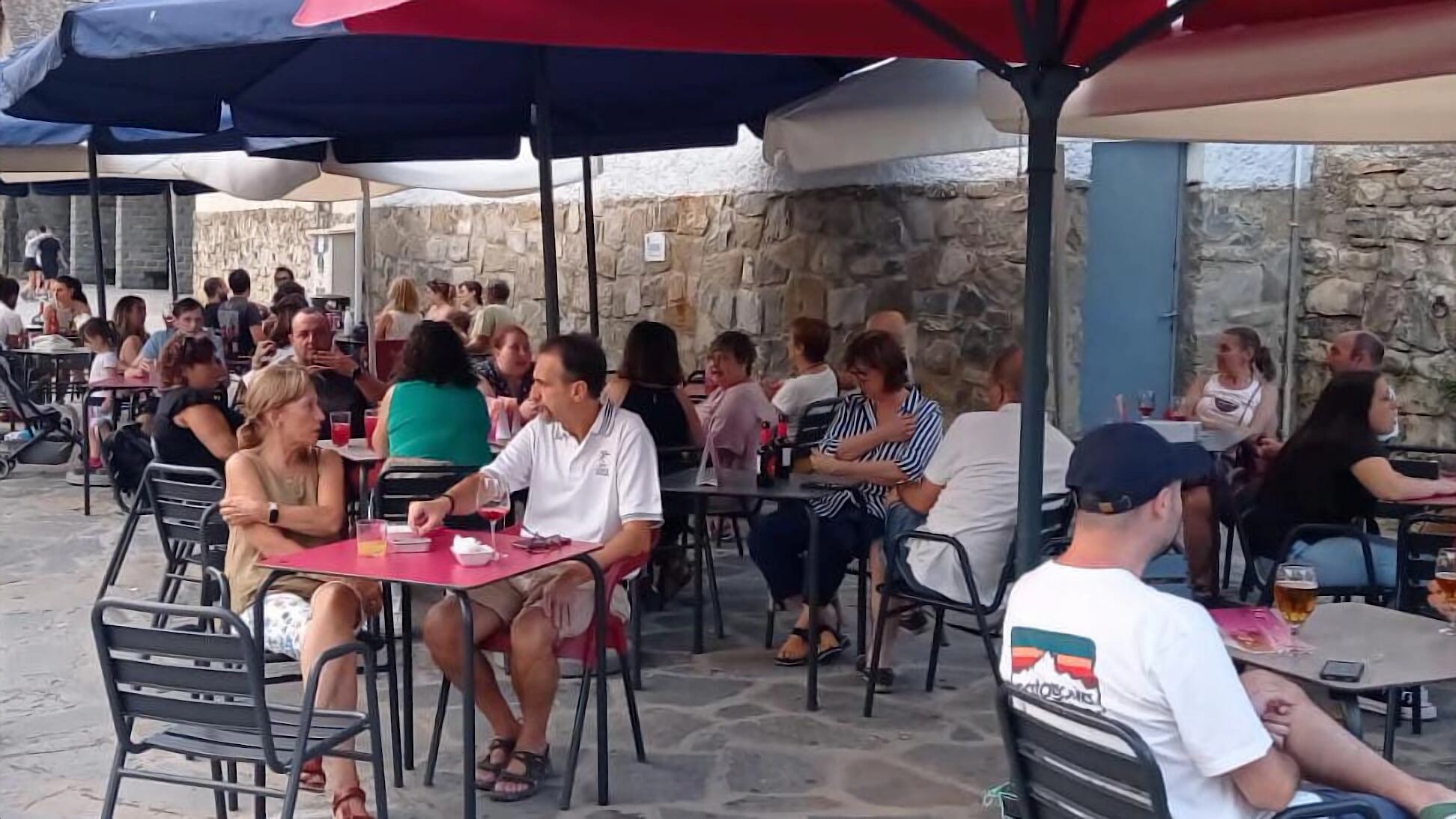 Una de las terrazas de Biescas afectadas