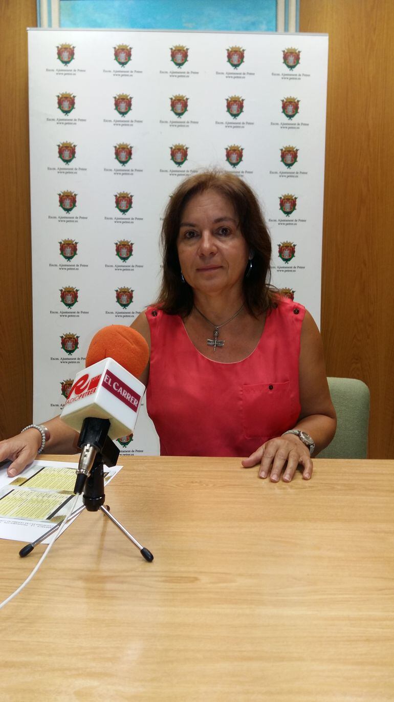 Concejala de IU en Petrer, Pura Díaz