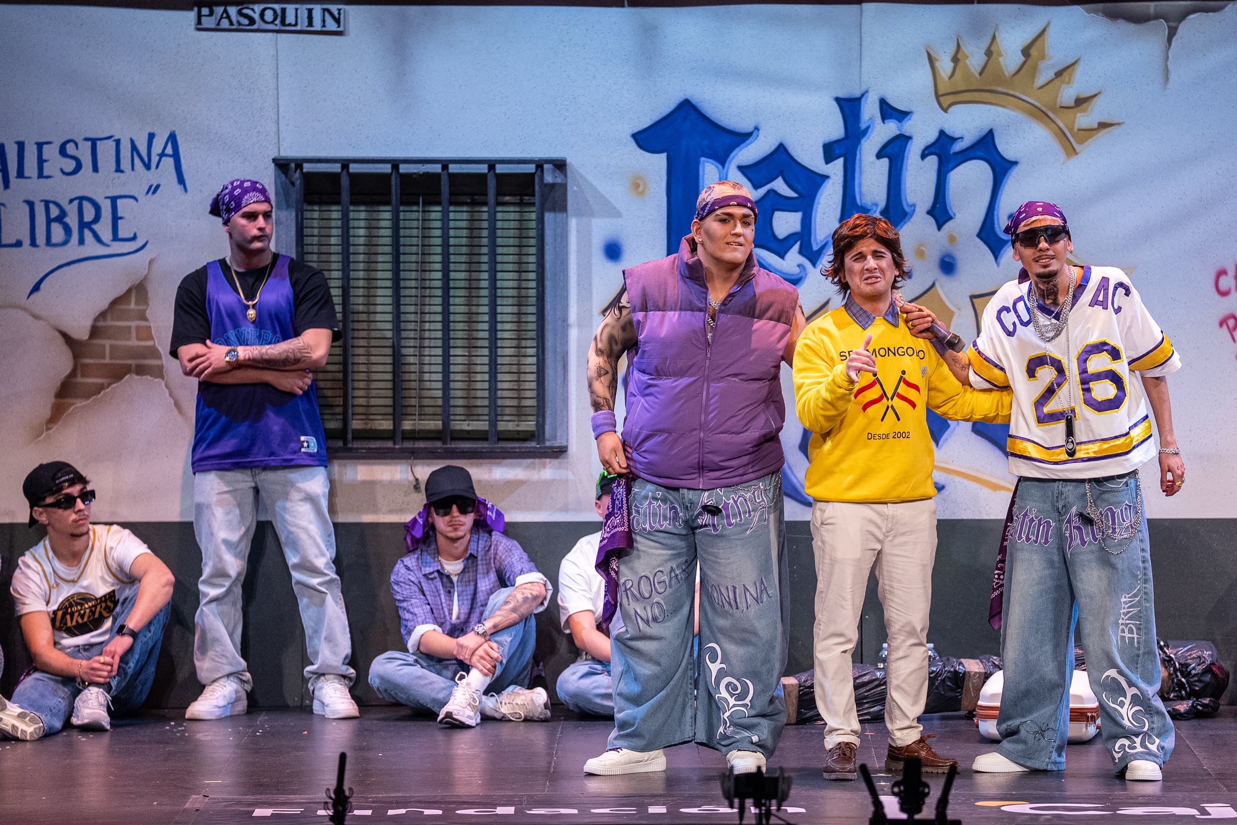 Cuarteto: Los latin king (de la calle paskín).