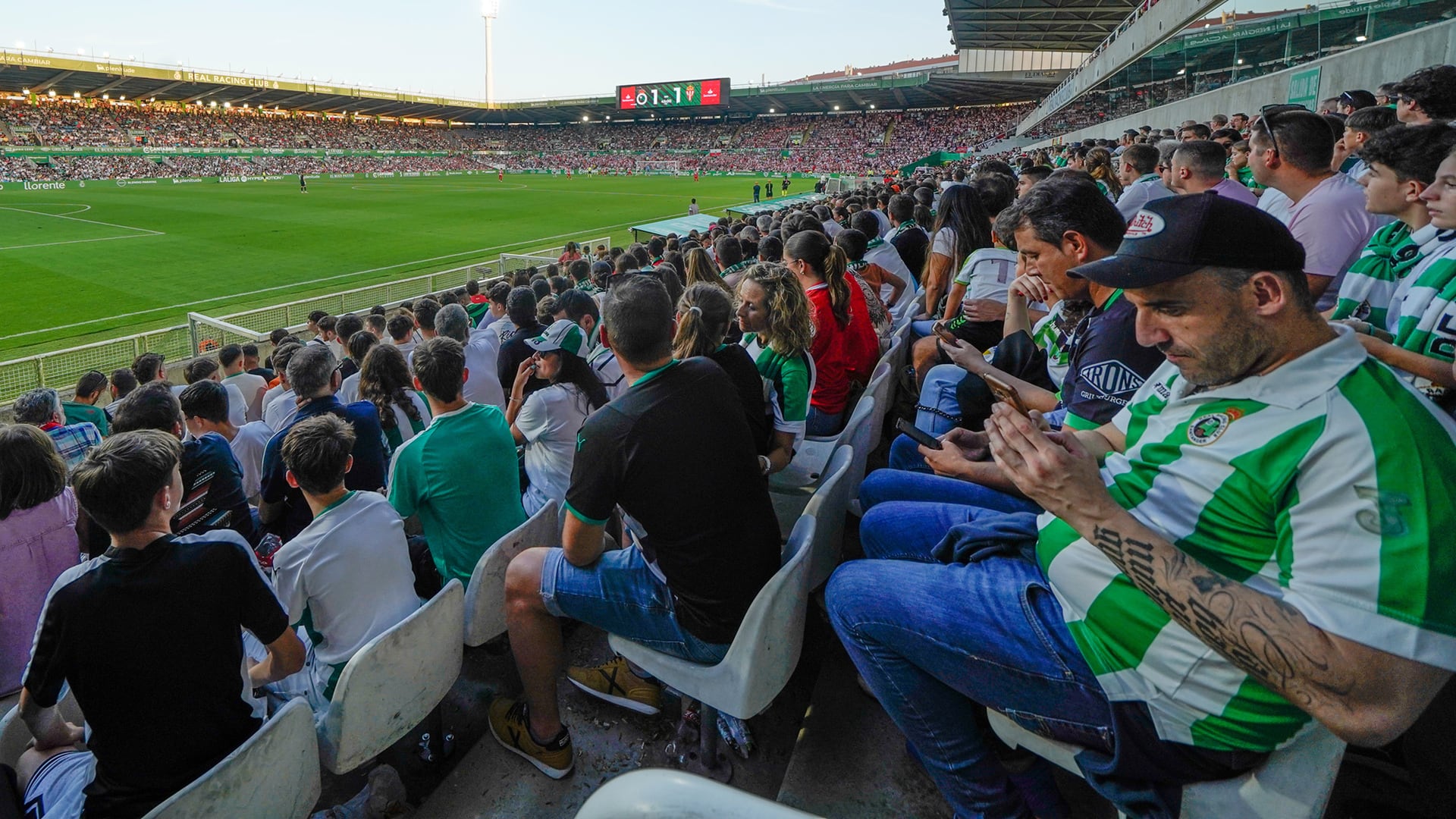 El último Racing - Sporting presentó la tercera mejor entrada de la temporada 2023/2024 en El Sardinero.