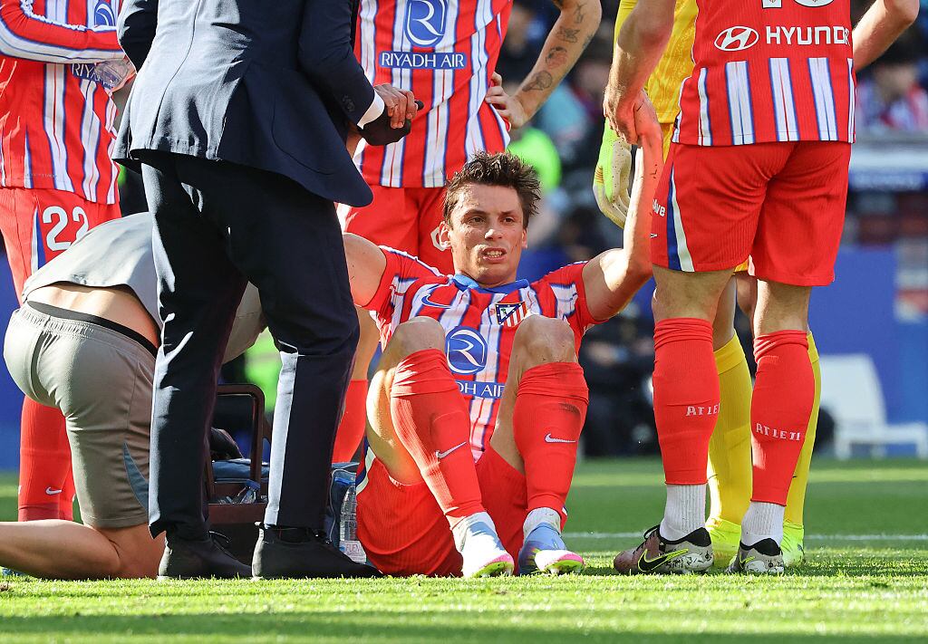 Le Normand se recupera tras un choque en el Atlético - Espanyol