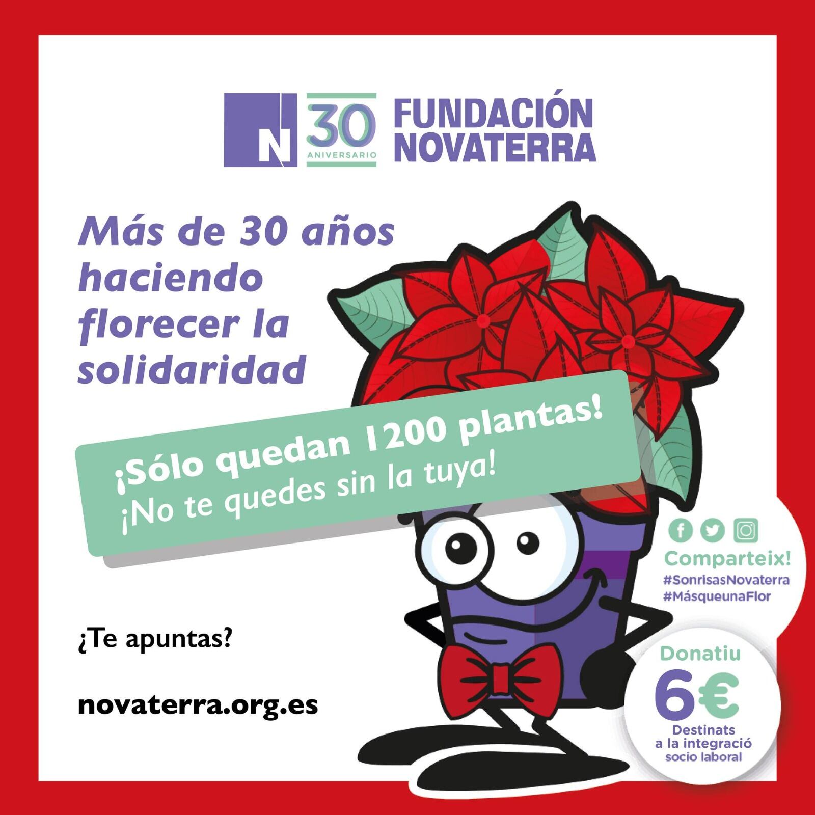 Imagen de la campaña del 30 aniversario de Novaterra