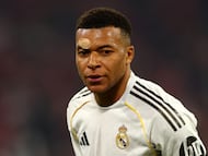 Mbappé durante el partido frente al Bayern de Múnich