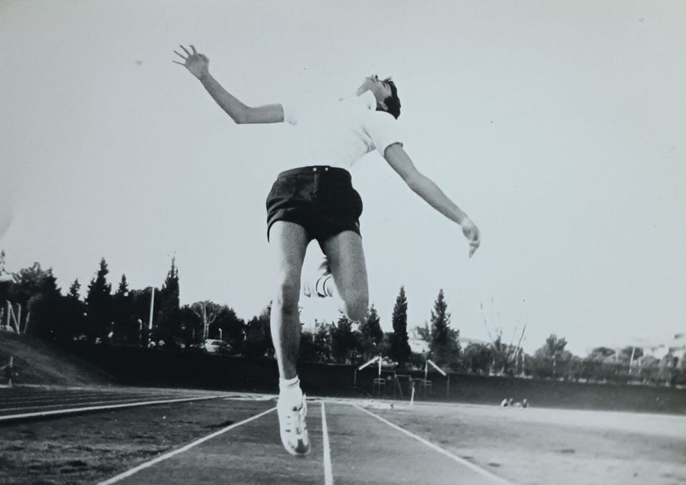 Juanjo Carrasco practicando atletismo