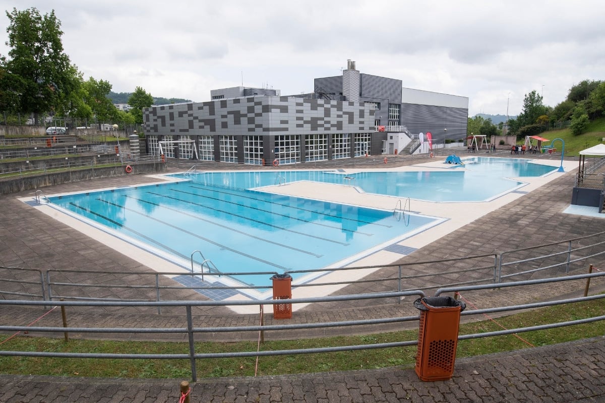Imagen de las piscinas del Fango, en Rekalde.