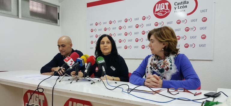 Pablo Lucas, María de Rozas y Natividad Cabreros.