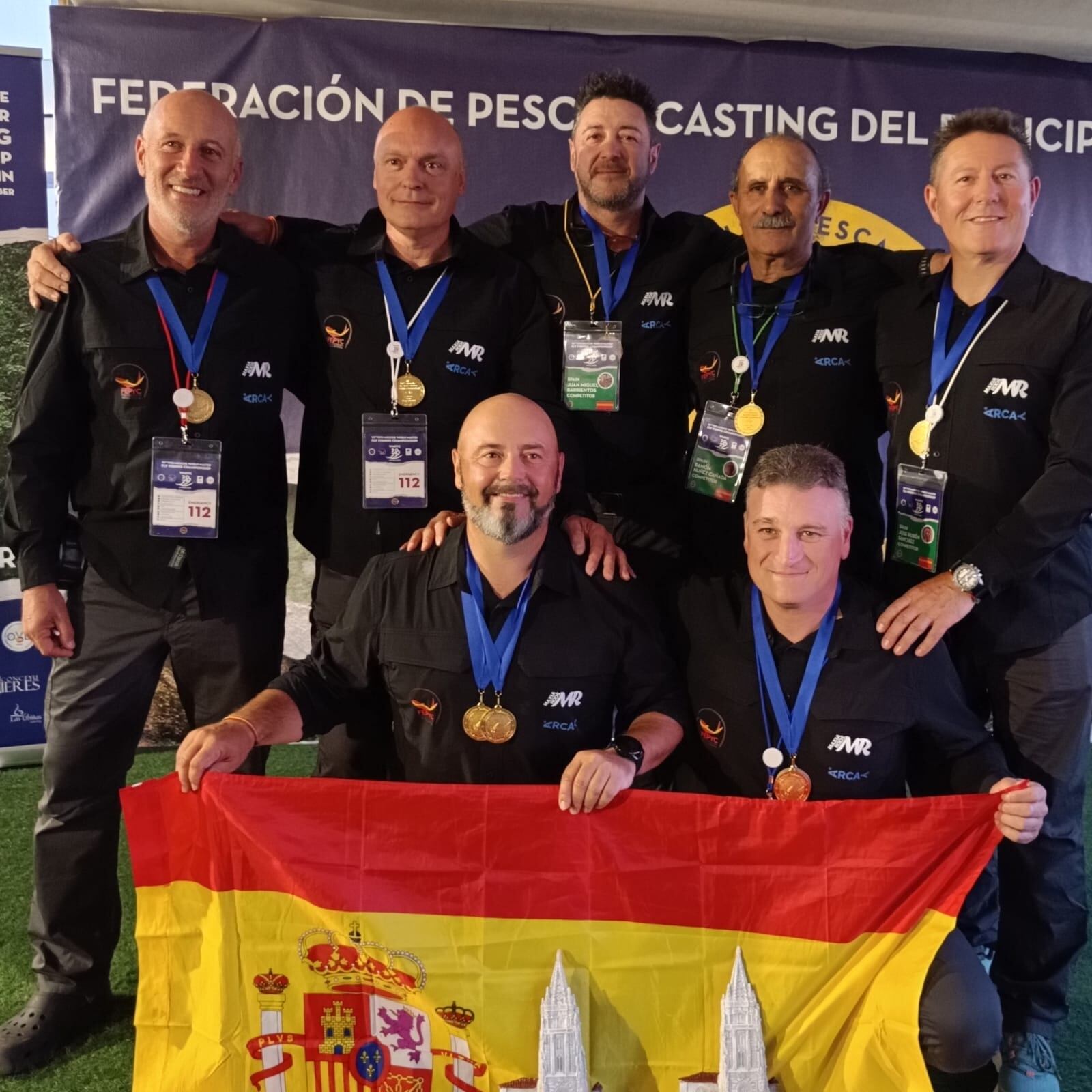 Selección Española Máste de pesca, campeona del Mundo