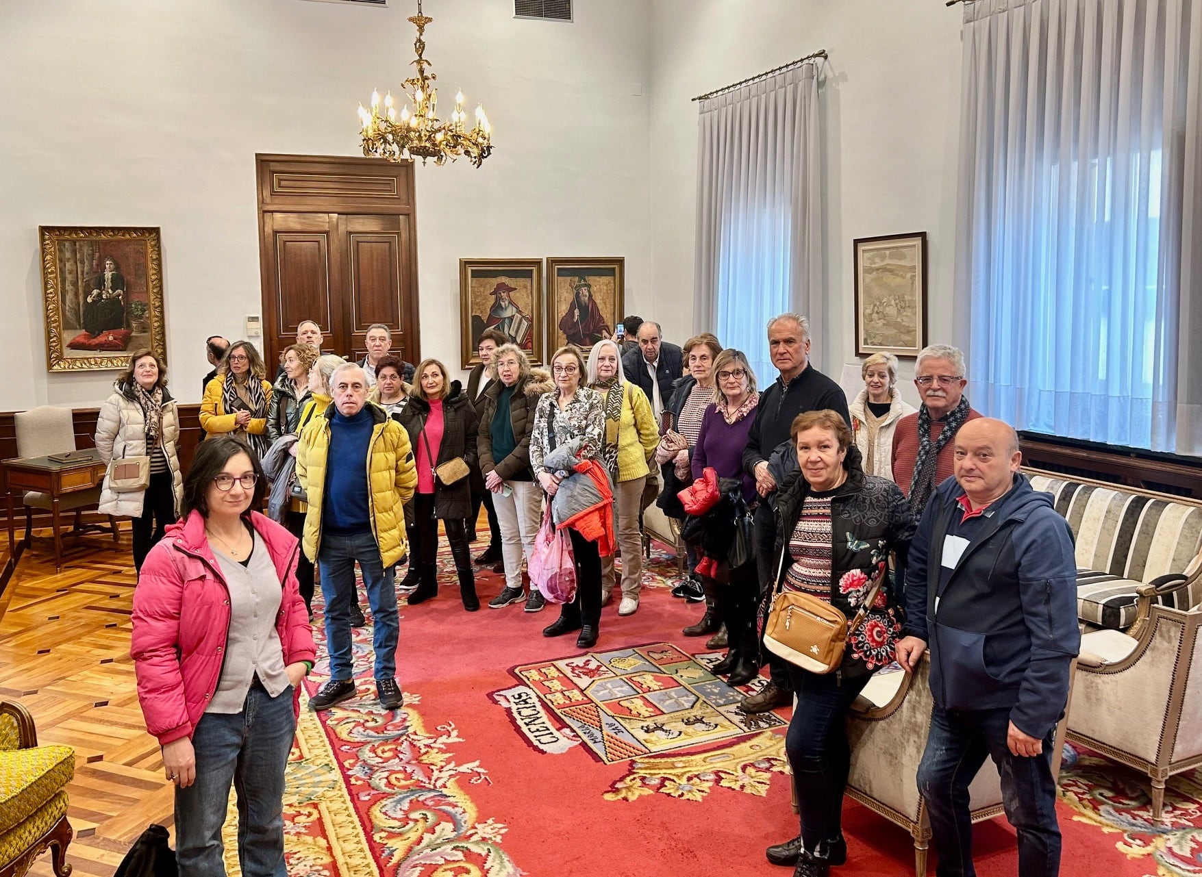 Grupo de la UPP visita el Palacio Provincial