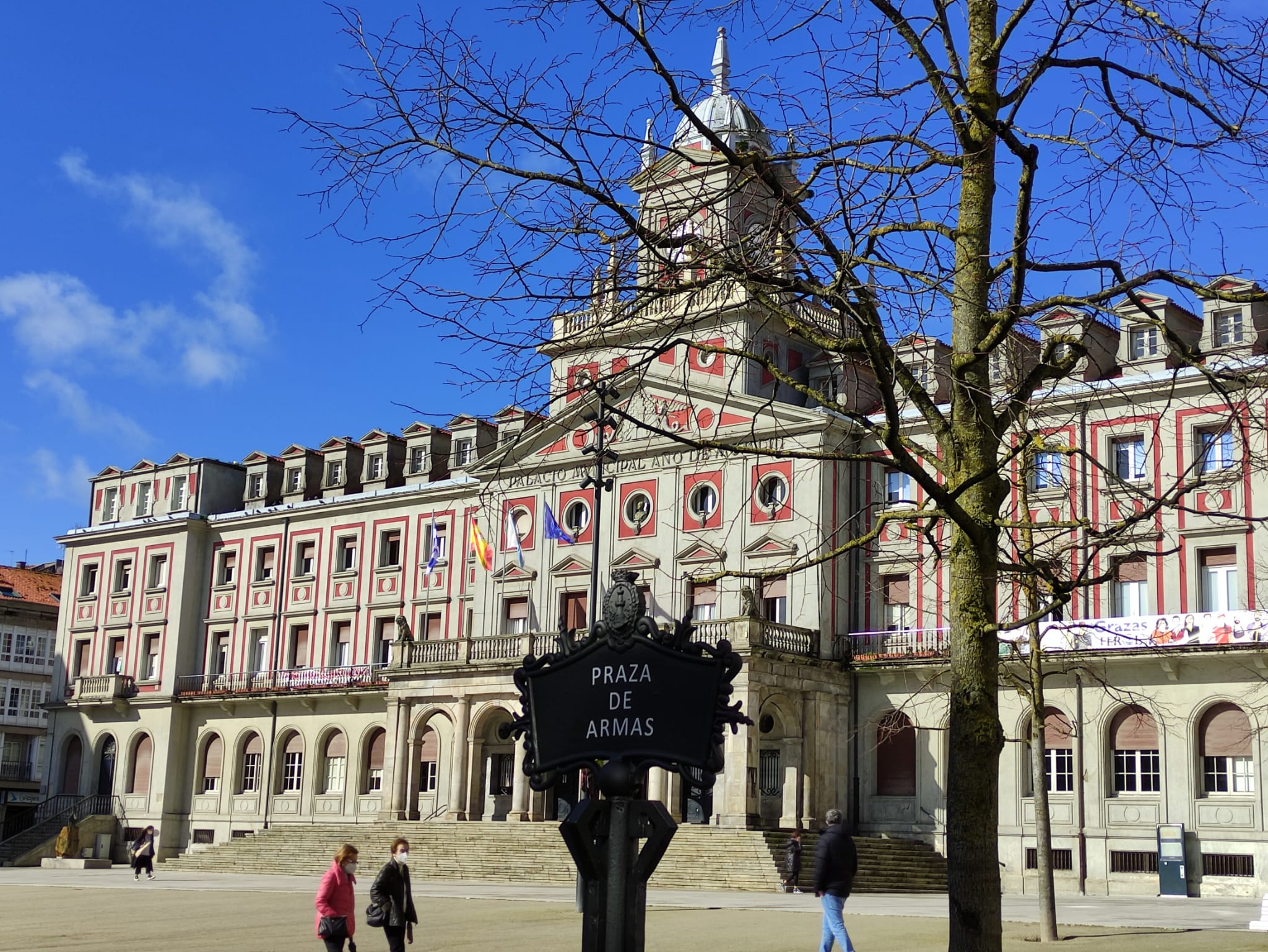 Casa consistorial de Ferrol, en la plaza de Armas (foto: Concello de Ferrol)