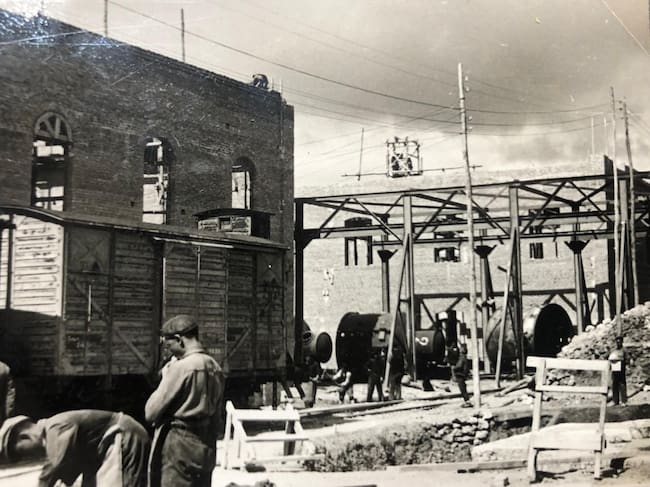 Construcción de la Azucarera de Aranda