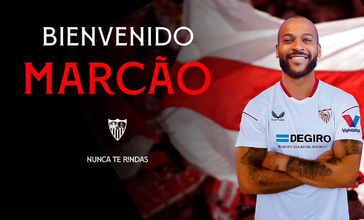El central Marcao, nuevo jugador del Sevilla.