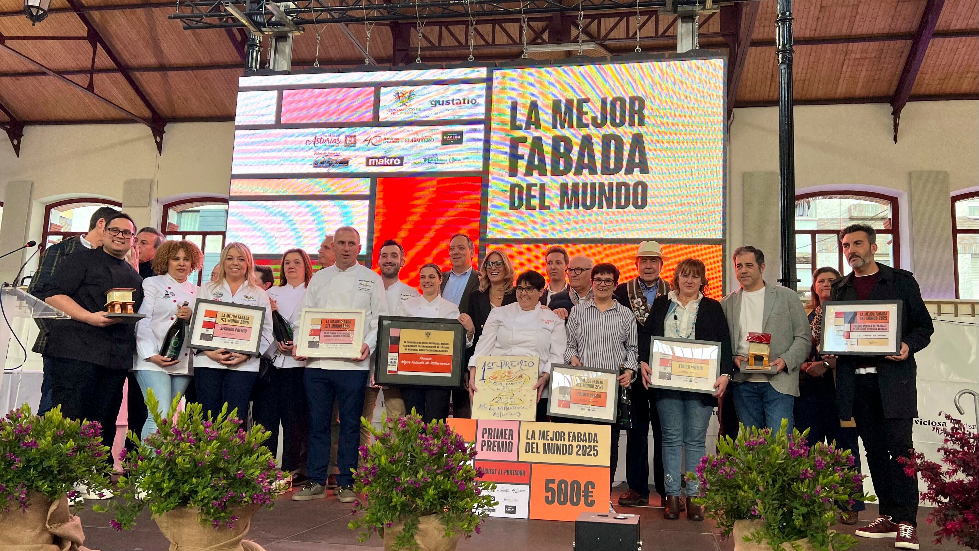 Los premiados en el concurso de 'La mejor fabada del mundo'