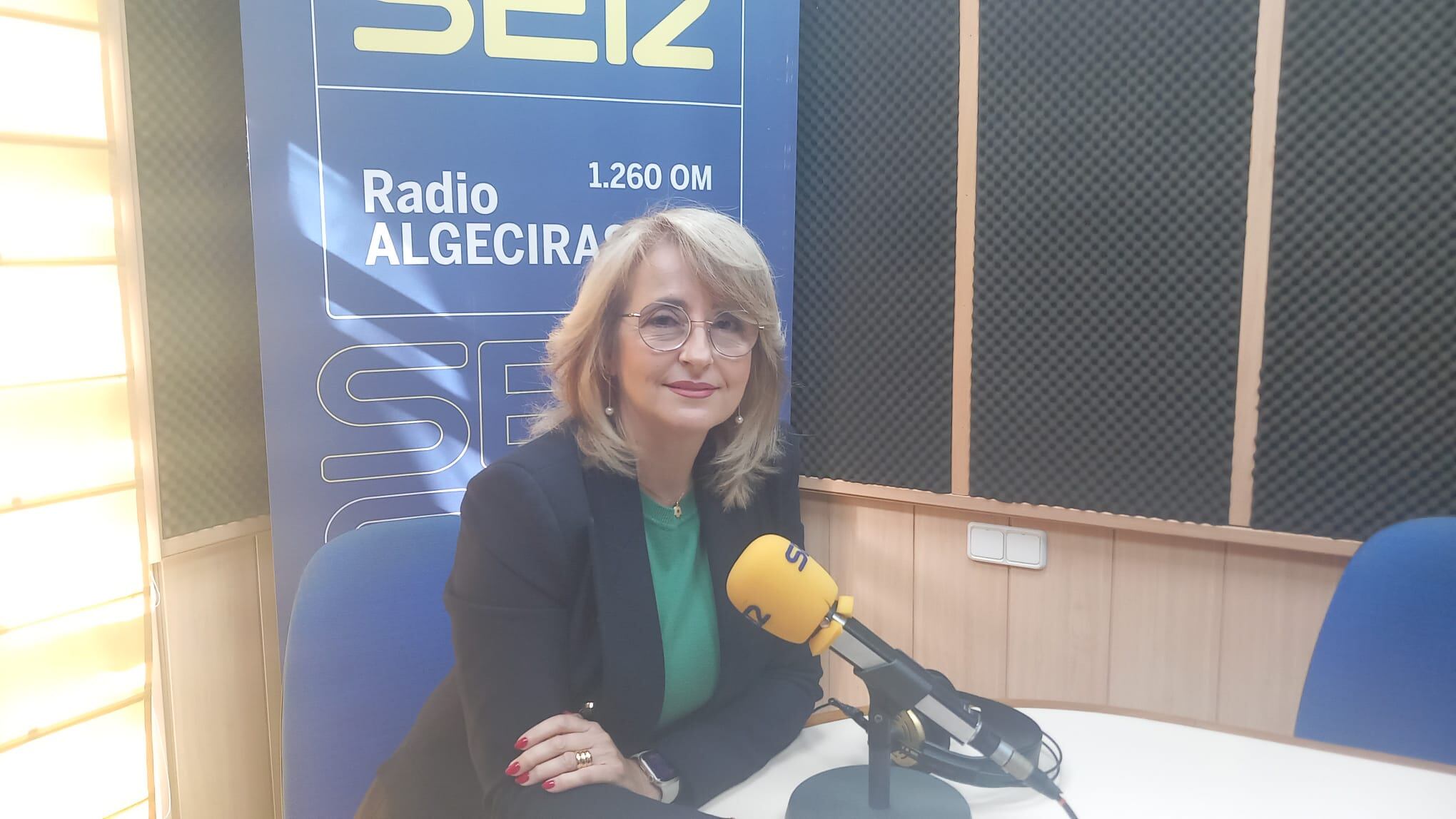 Pintor en su visita a la SER