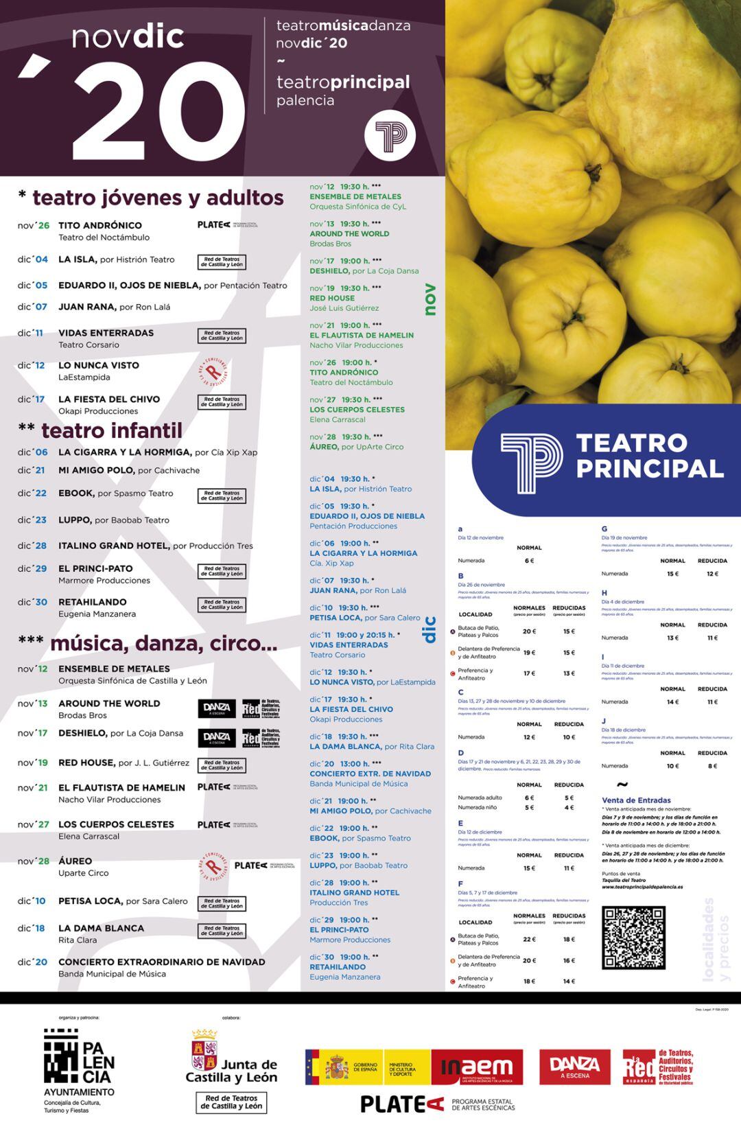 La programación del Otoño Cultural sigue adelante en Palencia